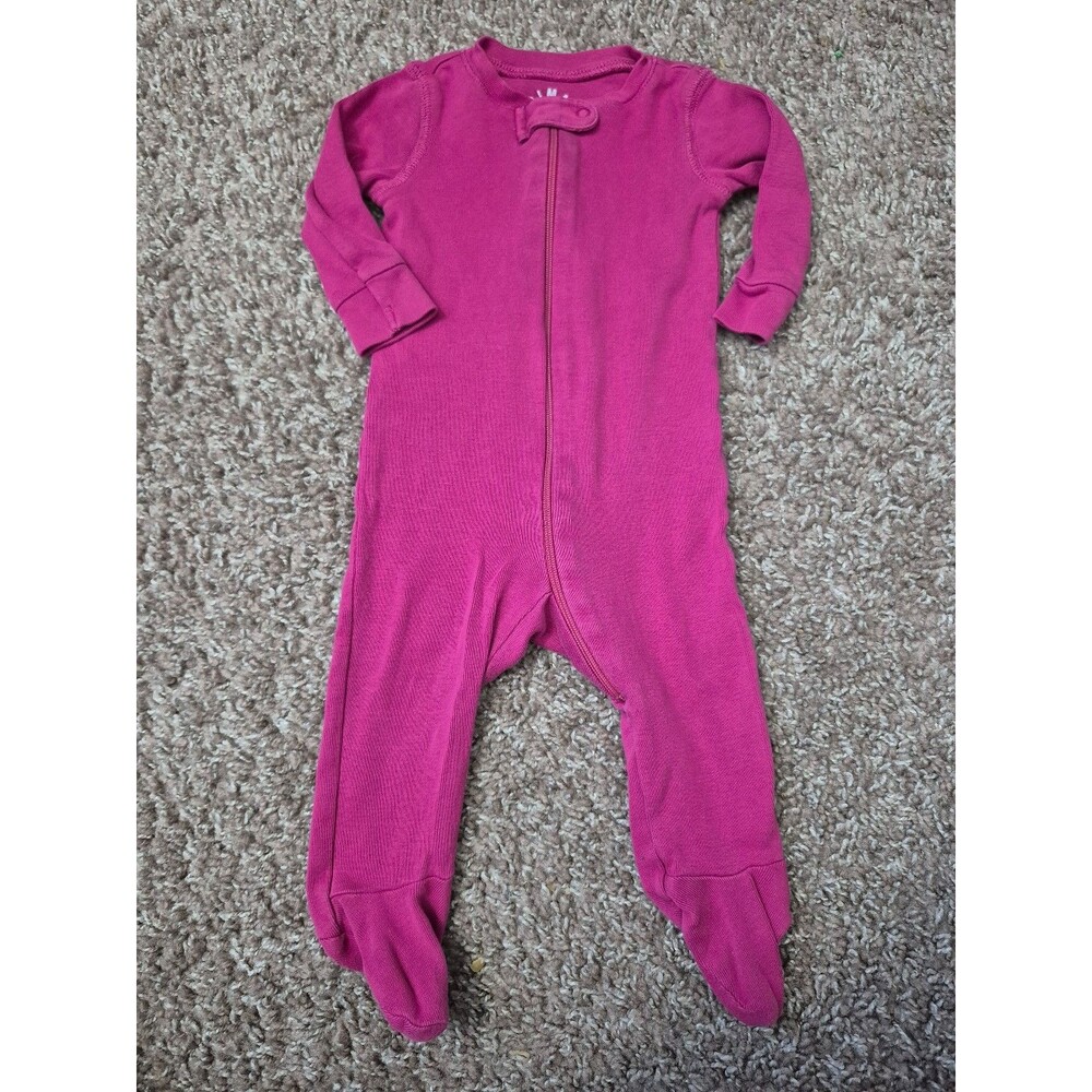 Primary organic cotton sleeper size 0-3 months pink